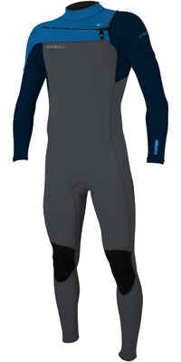 2025 O'Neill Junior Hammer 3/2mm Chest Zip Wetsuit 5412 - Graphite / Abyss / Ocean